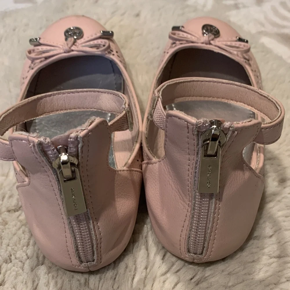 Michael MK Blush Pink Kids Dress Shoes
